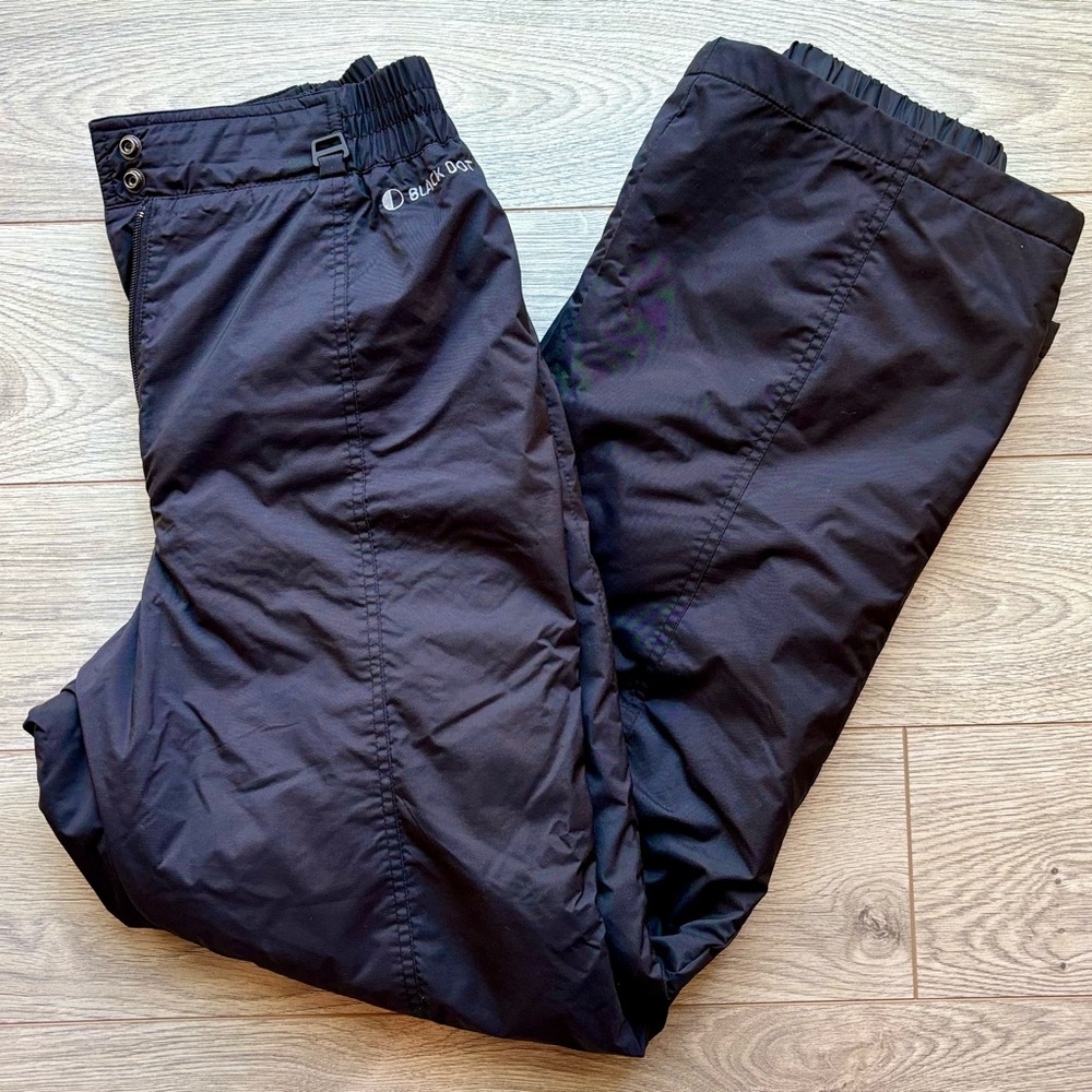 Black Dot Ski Snowboard Pants Womens M, Water Resistant, Winter Snow, Nylon Warm